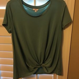 Teal Knotted Blouse!